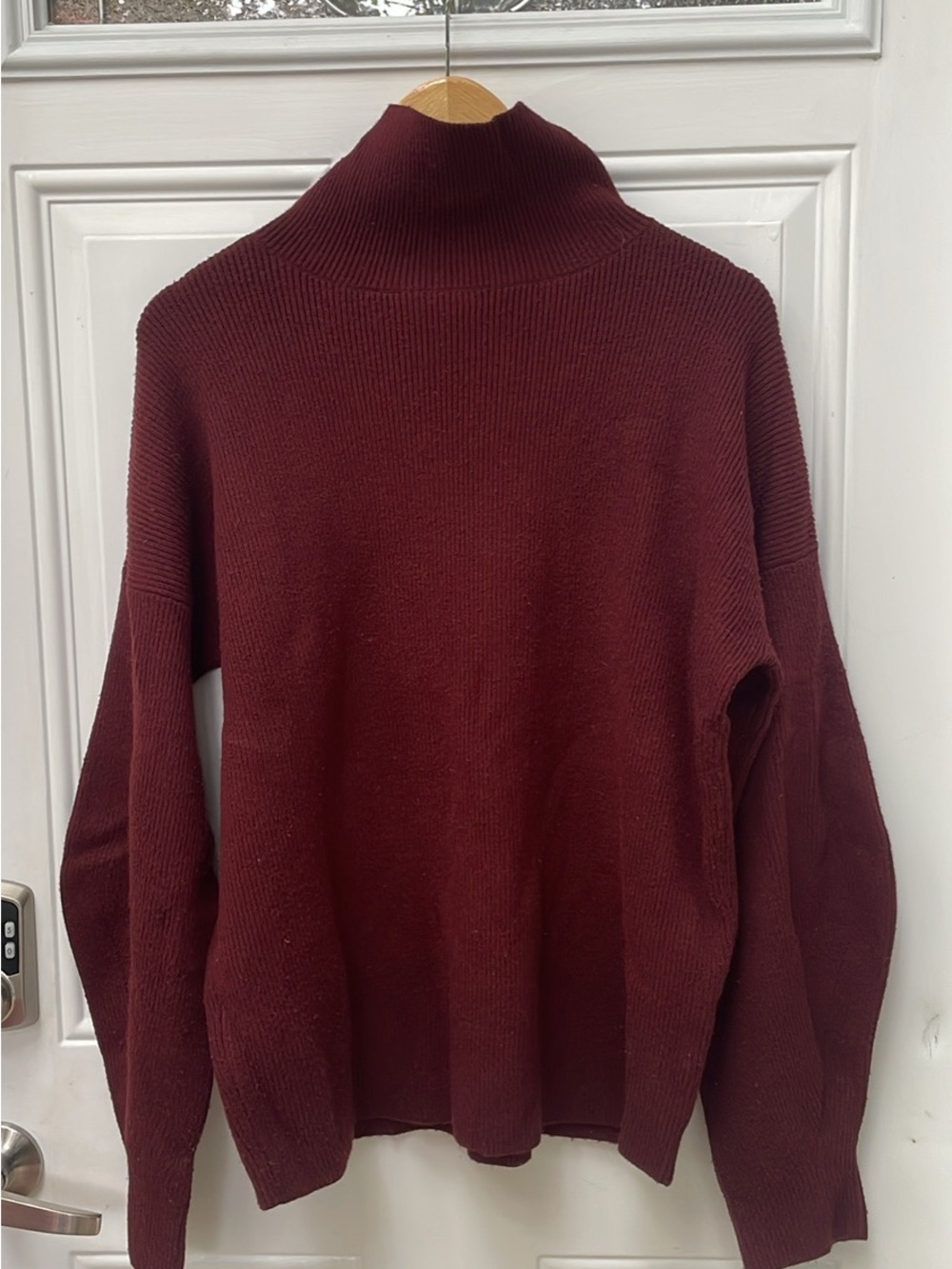 French Connection Burgundy Turtleneck Sweater